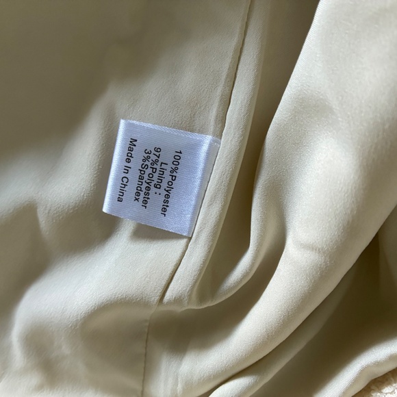 Tuckernuck Jackie shift dress in cream tweed boule L - Picture 7 of 12